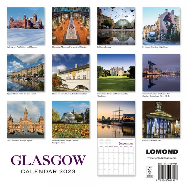 2023 Calendar Glasgow 2for 8v 