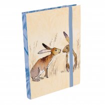 A6 Notebook Kissing Hares (Feb)