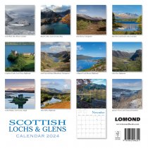 2024 Calendar Scottish Lochs & Glens (2 for £9v) (Mar)