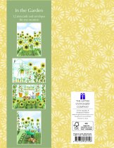 Notecard Wallet In the Garden Sunflowers (Feb)
