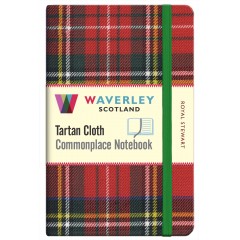 Tartan Cloth Notebook Pocket: Royal Stewart