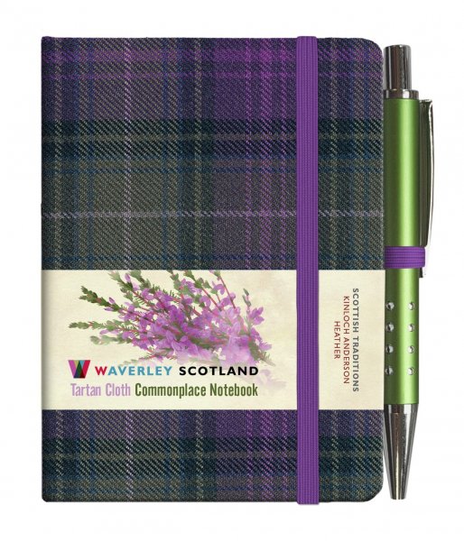 Tartan Cloth Notebook Mini: Heather