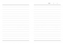 A6 Notebook Kissing Hares