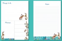 Sticky Note Kissing Hares (Feb)