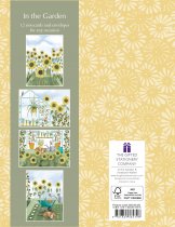 Notecard Wallet In the Garden Sunflowers