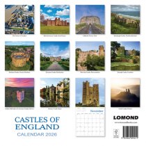 2026 Calendar Castles of England