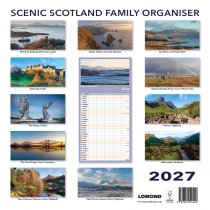 2027 Calendar Scenic Scotland Family Organiser (2 for 10v)