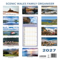 2027 Calendar Scenic Wales Family Organiser (2 for 10v)